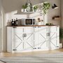Voir la diapositive 4 : MERAX Buffet 4 porte(s) 0 tiroir(s) - 160 cm blanc mdf