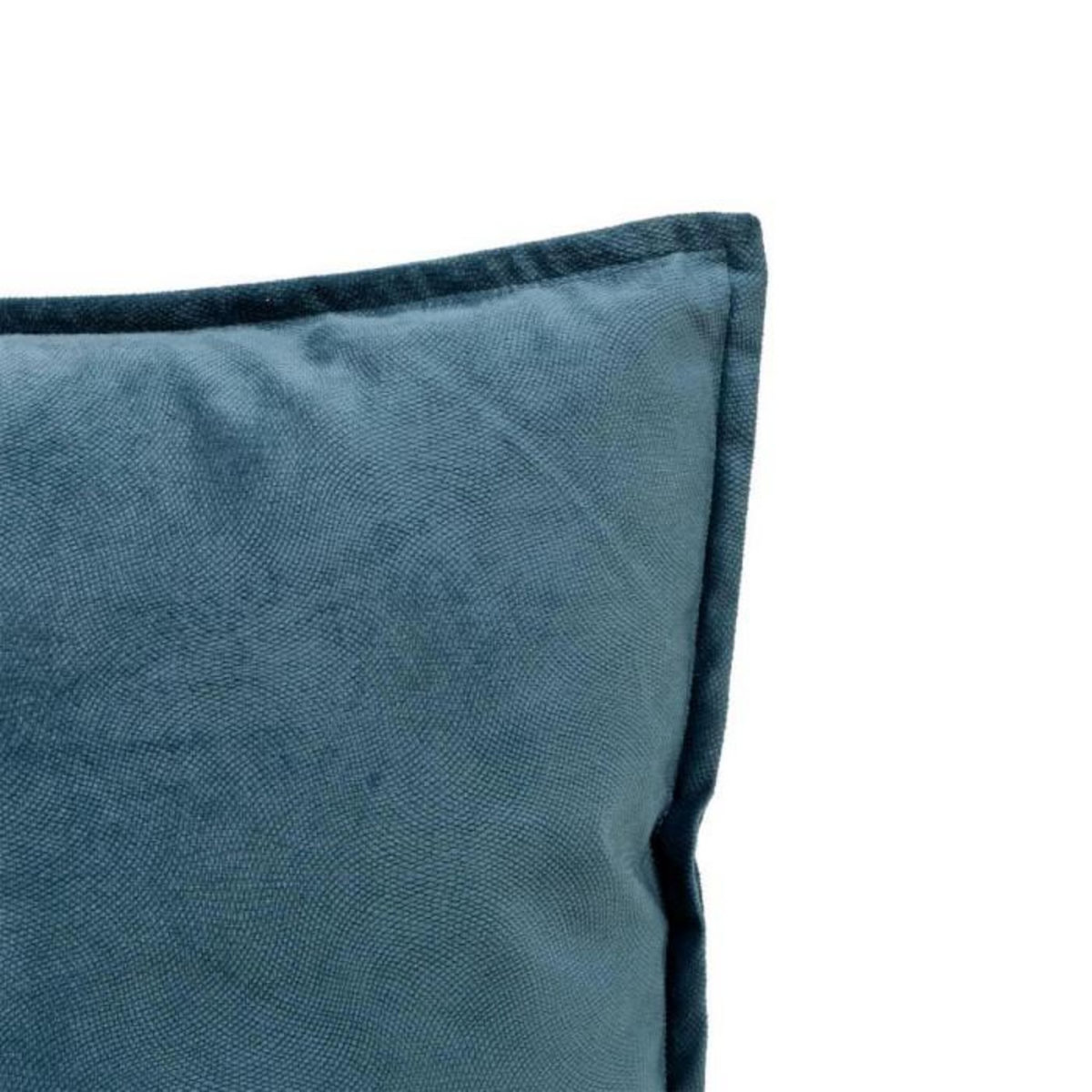 ATMOSPHERA Coussin Déco Uni  Lilou  55x55cm Bleu Égéen