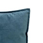 Voir la diapositive 3 : ATMOSPHERA Coussin Déco Uni  Lilou  55x55cm Bleu Égéen