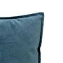 Voir la diapositive 3 : ATMOSPHERA Coussin Déco Uni  Lilou  55x55cm Bleu Égéen