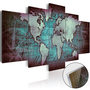 Voir la diapositive 1 : Paris Prix Tableau sur Verre Acrylique  Acrylic Prints – Bronze Map II