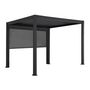 Voir la diapositive 3 : SWEEEK Pergola bioclimatique aluminium 3x3m V2 Triomphe + store 3m
