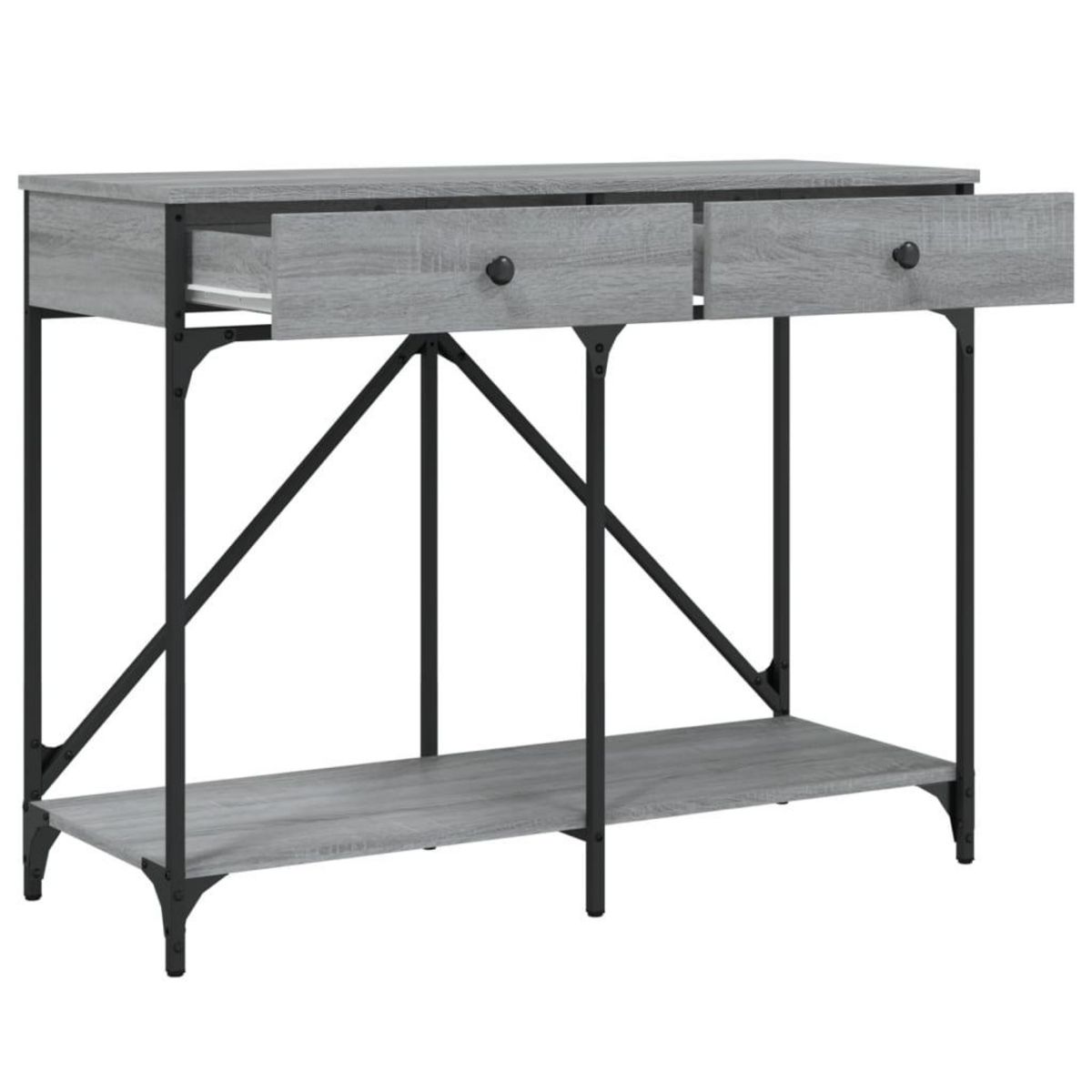 VIDAXL Table console sonoma gris 100x39x78,5 cm bois d'ingenierie