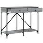 Voir la diapositive 5 : VIDAXL Table console sonoma gris 100x39x78,5 cm bois d'ingenierie