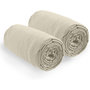 Voir la diapositive 2 : Home collection 2 draps housse bonnet 35cm 100% coton 57fils