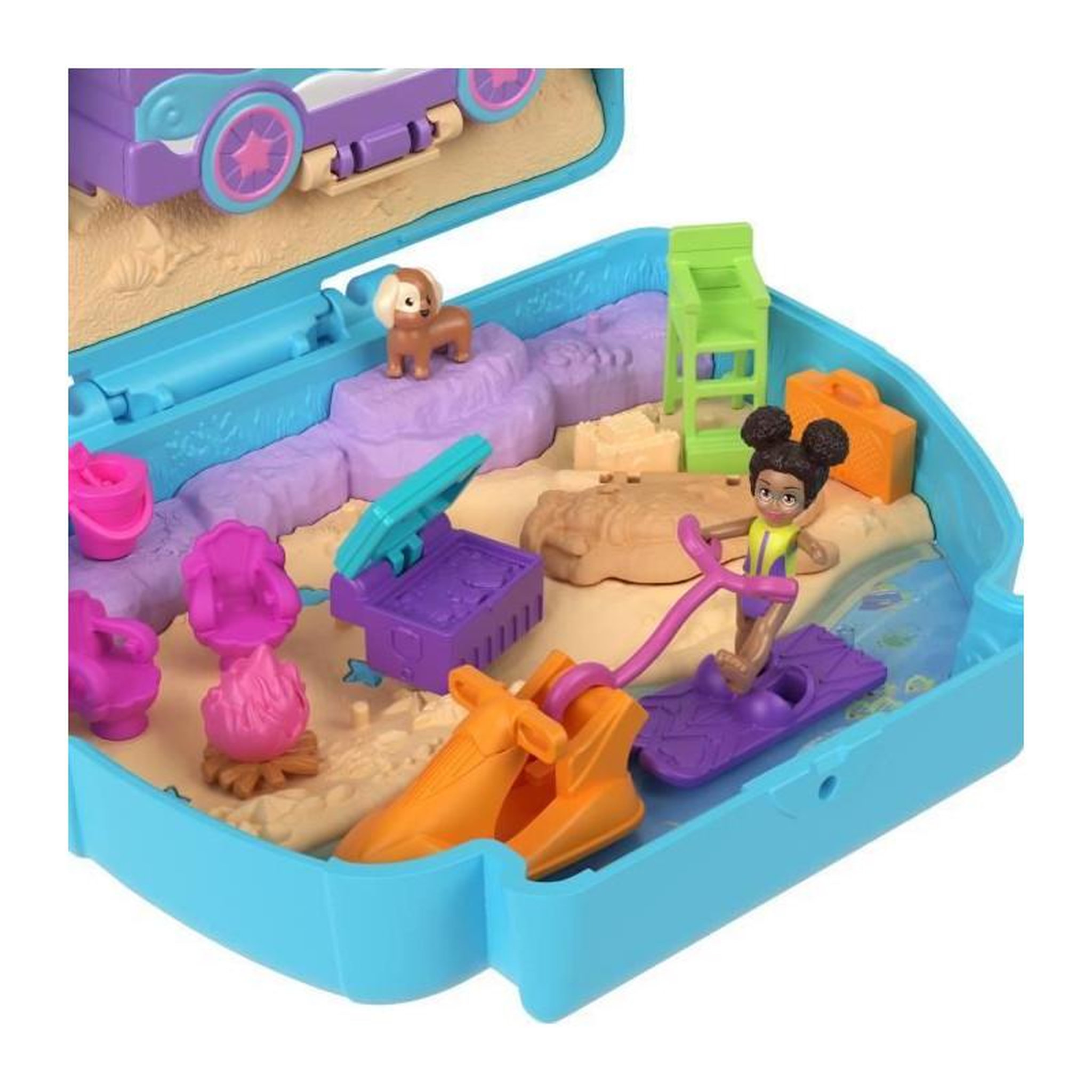 Voir la diapositive 5 : POLLY POCKET COFFRET CHIOT A LA PLAGE - POLLY POCKET - HRD36 - MINI POUPEE POLLY POCKET COFFRET COMPACT