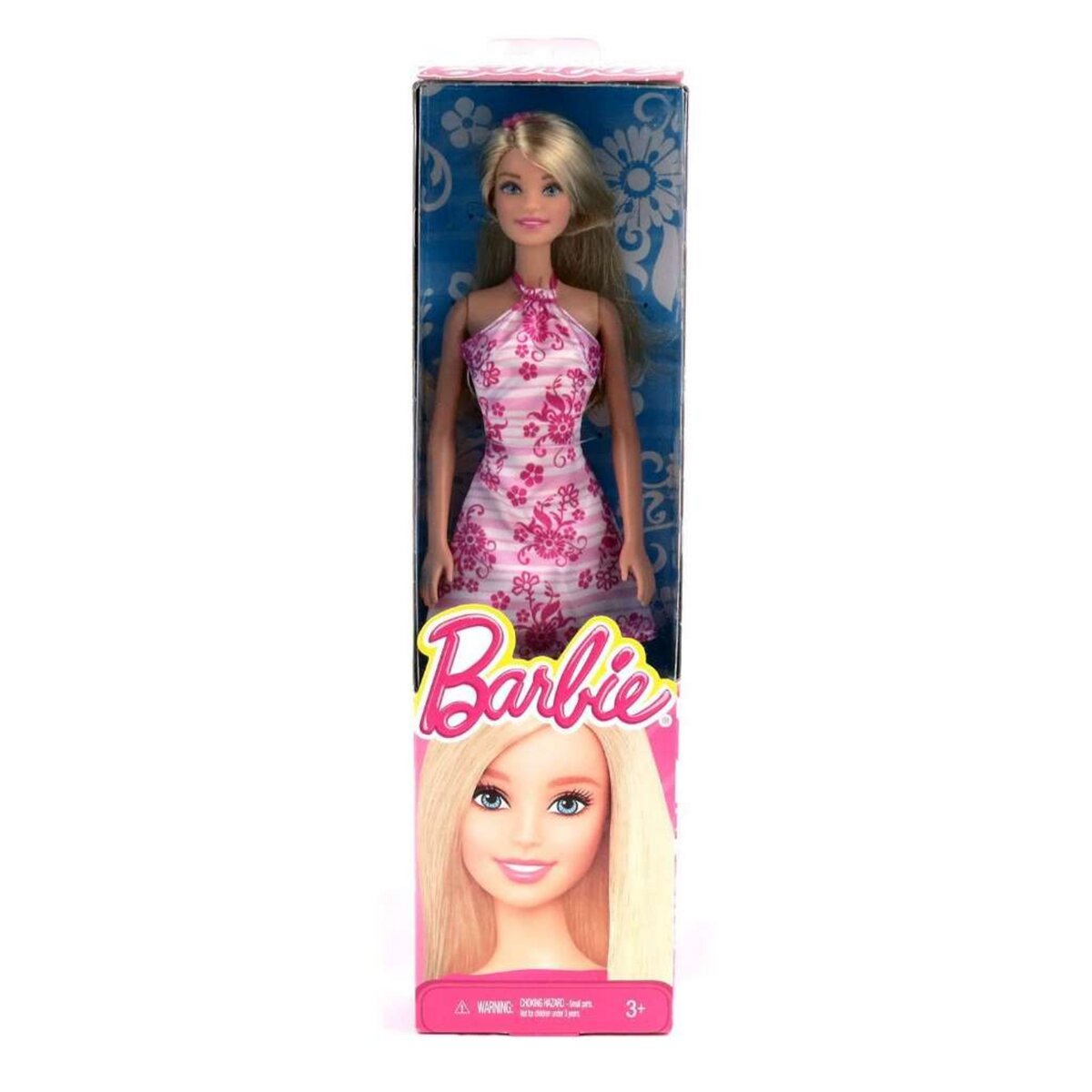 MATTEL Poupée Barbie robe à fleurs rose