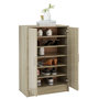 Voir la diapositive 4 : VIDAXL Armoire a chaussures Chene Sonoma 60x35x92 cm Bois d'ingenierie
