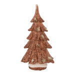 Paris Prix Sapin Déco en Résine  Imitation Bois  37cm Marron