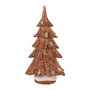 Voir la diapositive 1 : Paris Prix Sapin Déco en Résine  Imitation Bois  37cm Marron