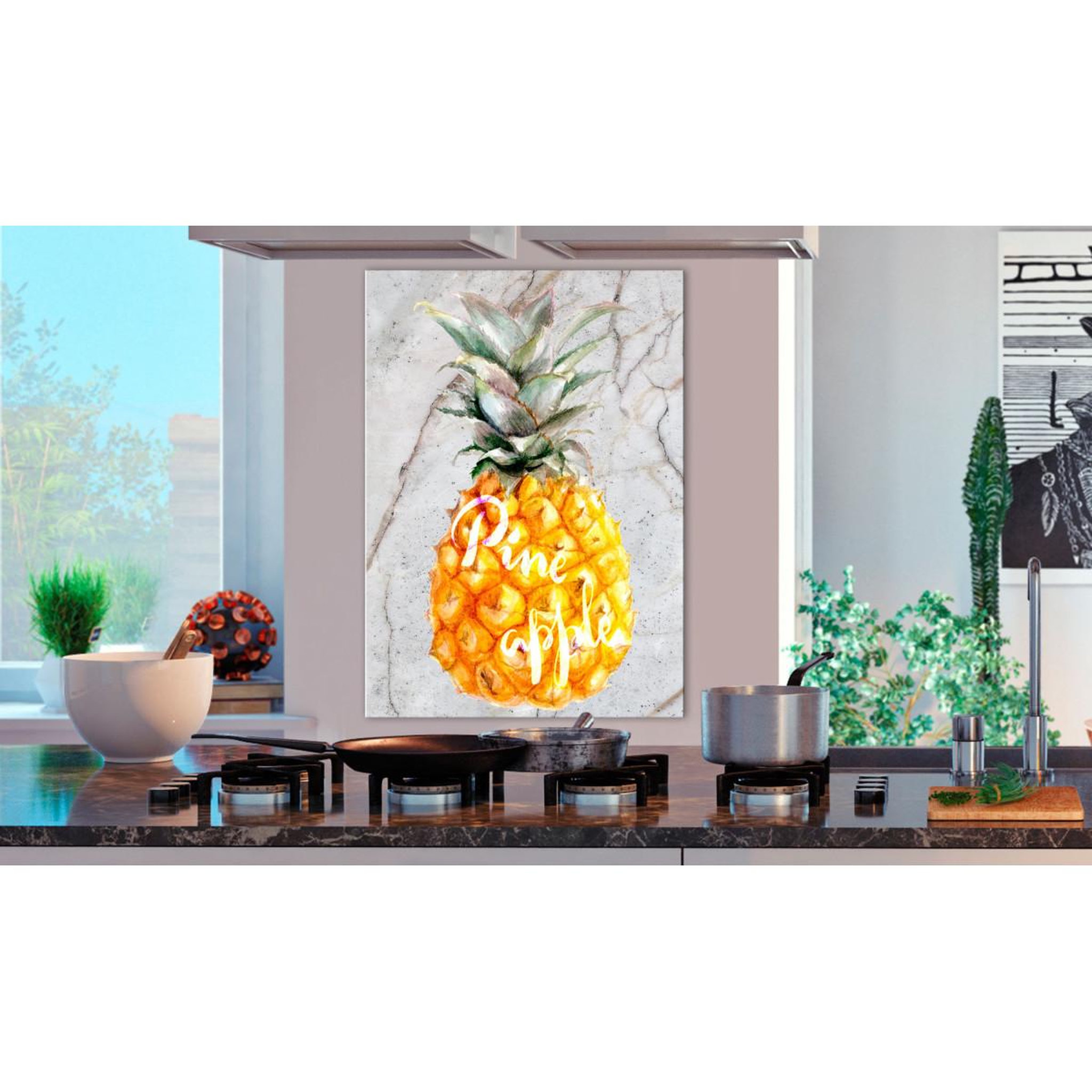 Voir la diapositive 2 : Paris Prix Tableau imprimé  pineapple & marble