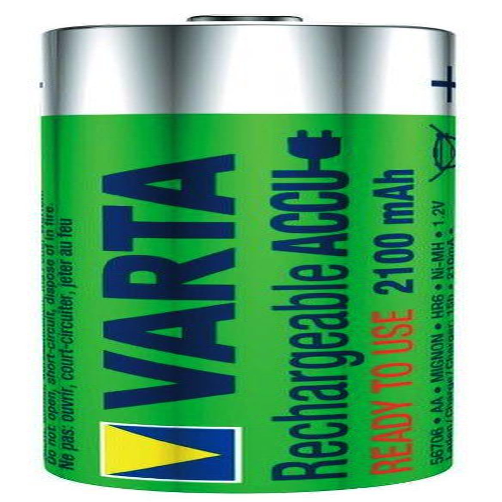 Varta Piles rechargeables - 2100 mah / 1,2 v carte de 4 lr6 / aa