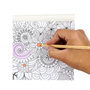 Voir la diapositive 2 : Paris Prix Livre de Coloriage 24 Pages  Adulte  15x15cm Blanc