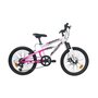 Voir la diapositive 1 : FREERIDER Vélo enfant - VTT 20'' Fille - Tout Suspendu - Frein à disque avant - 6 Vitesses - Dérailleur Shimano