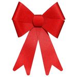 FEERIC LIGHT & CHRISTMAS Nœud Déco à Paillettes  Colorama  30cm Rouge