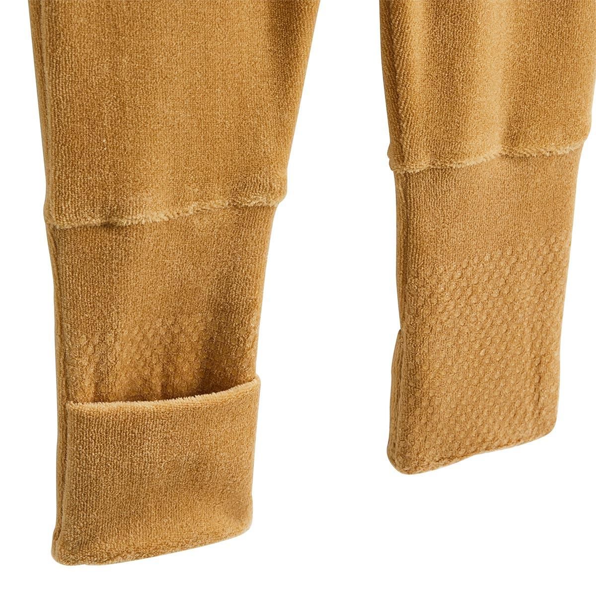 Petit Béguin Pyjama enfant 2 pièces en velours à pieds retroussables Swan