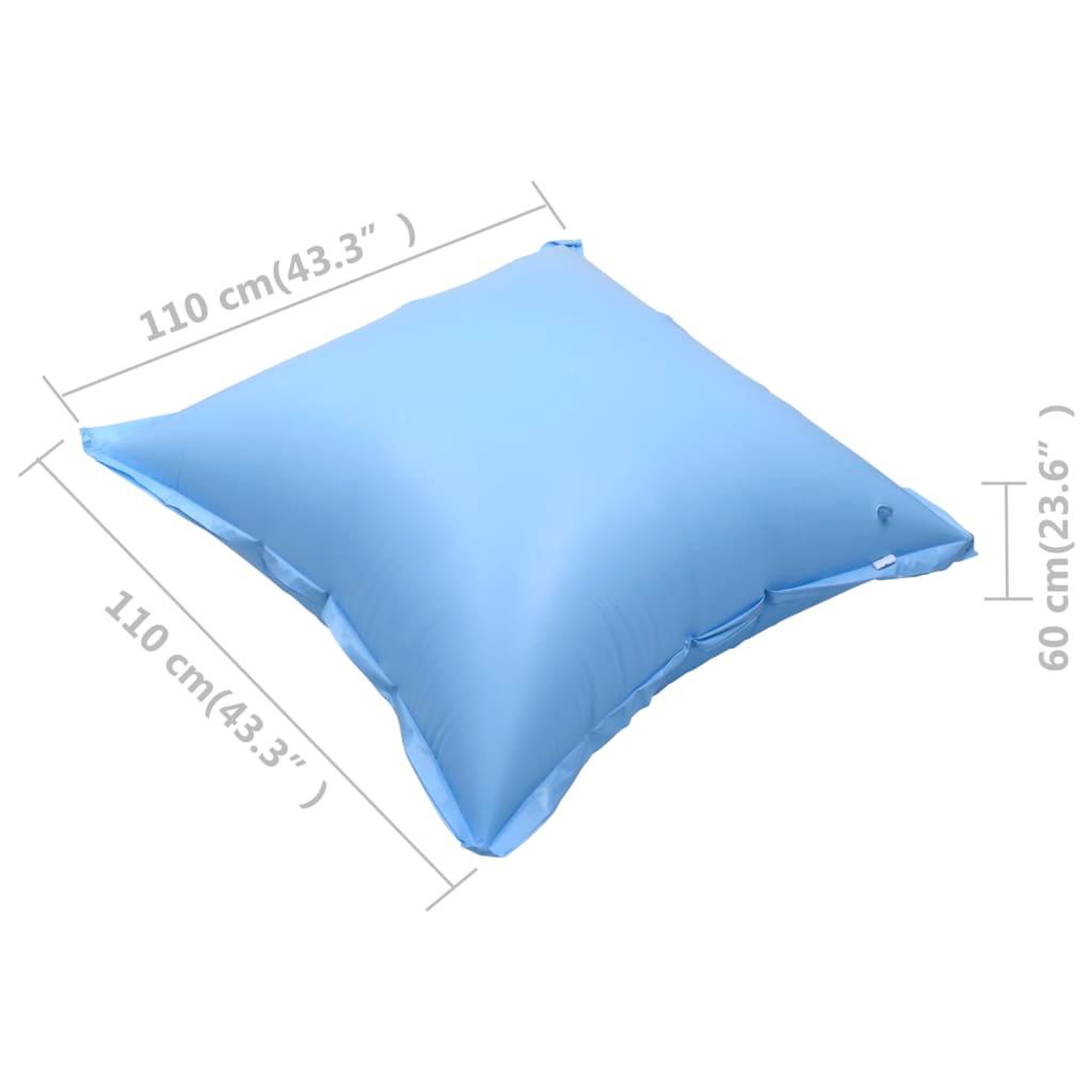 Voir la diapositive 6 : VIDAXL Oreillers gonflables de housse de piscine hors sol 4 pcs PVC