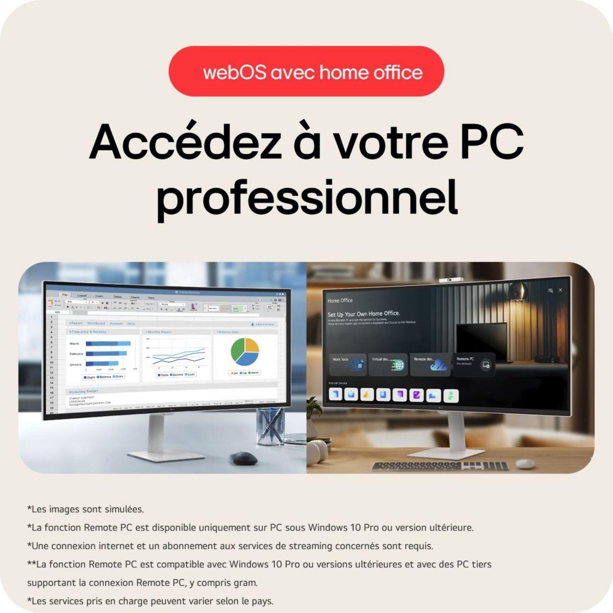 Voir la diapositive 5 : LG Ecran pc ultragear 34u601sa 34'' uwqhd 100hz va 5 ms hdr webos