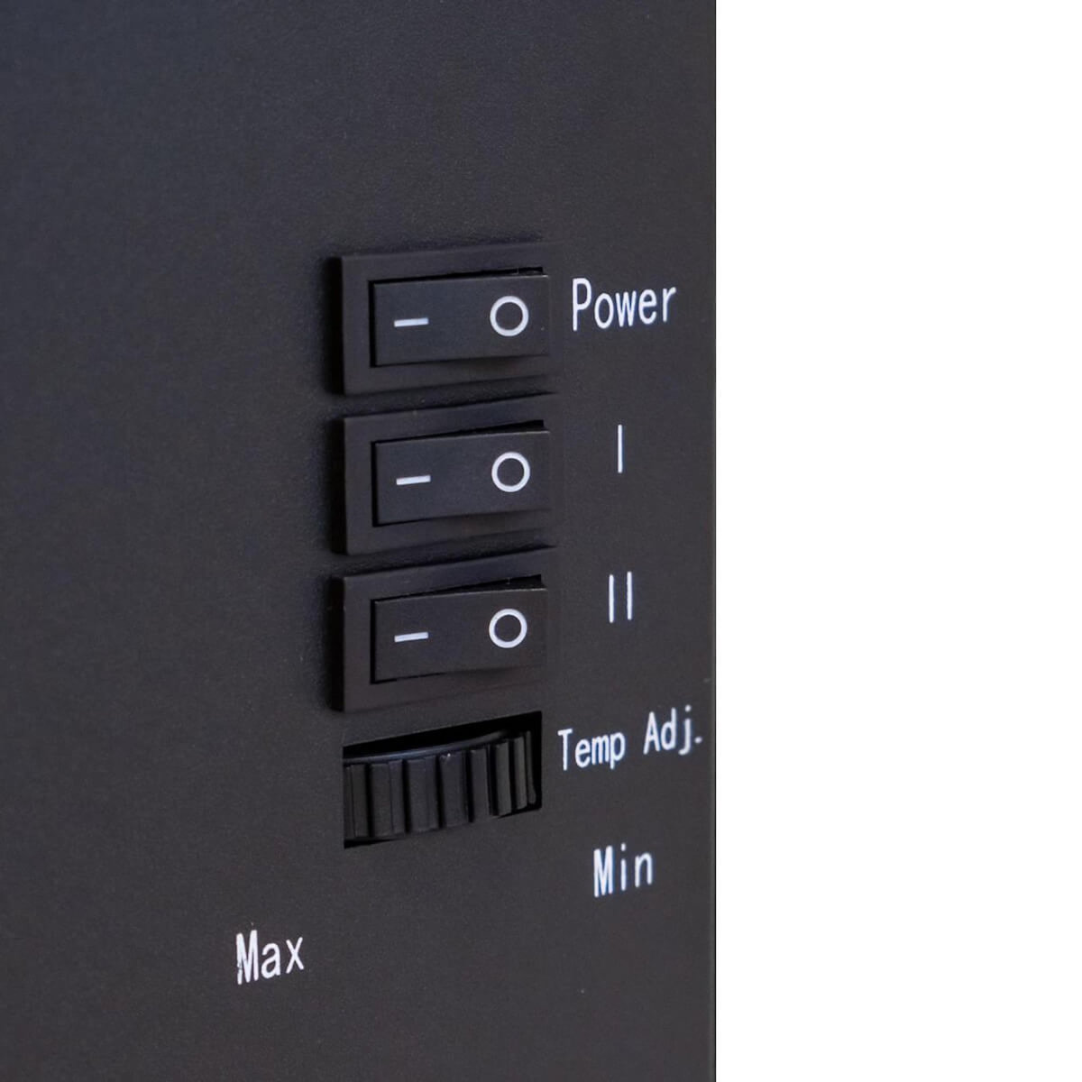 NIKLAS Cheminée électrique 1800W Effet flamme Chauffage infrarouge Santorin NIKLAS