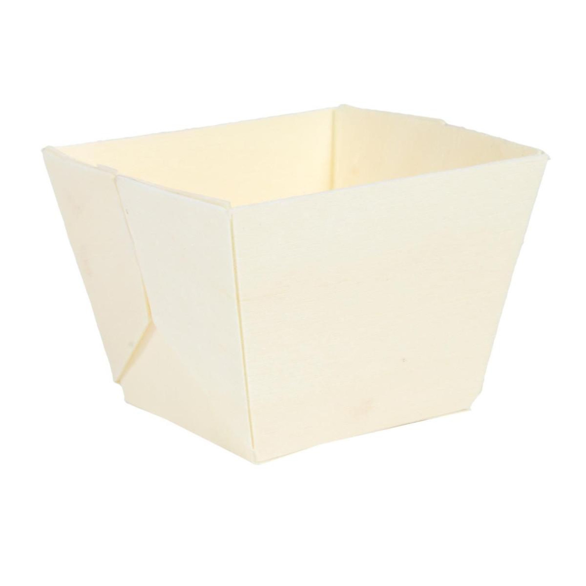 Voir la diapositive 3 : COOK CONCEPT Lot de 6 barquettes carton  snacking  7cm naturel