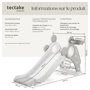 Voir la diapositive 6 : tectake Toboggan pour enfants à partir de 2 ans gris
