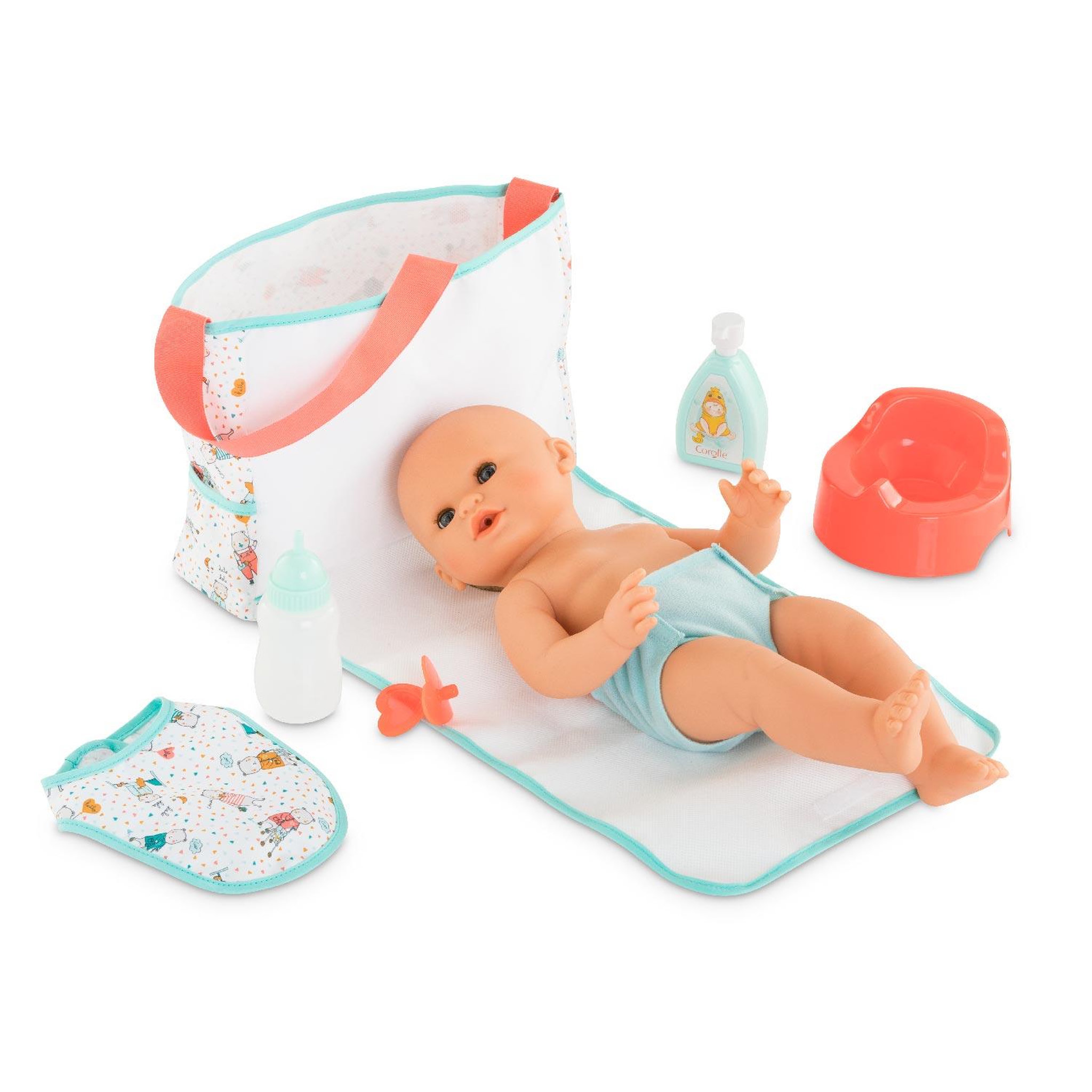 Voir la diapositive 2 : Corolle Sac à Langer et Accessoires pour poupon 36 et 42 cm
