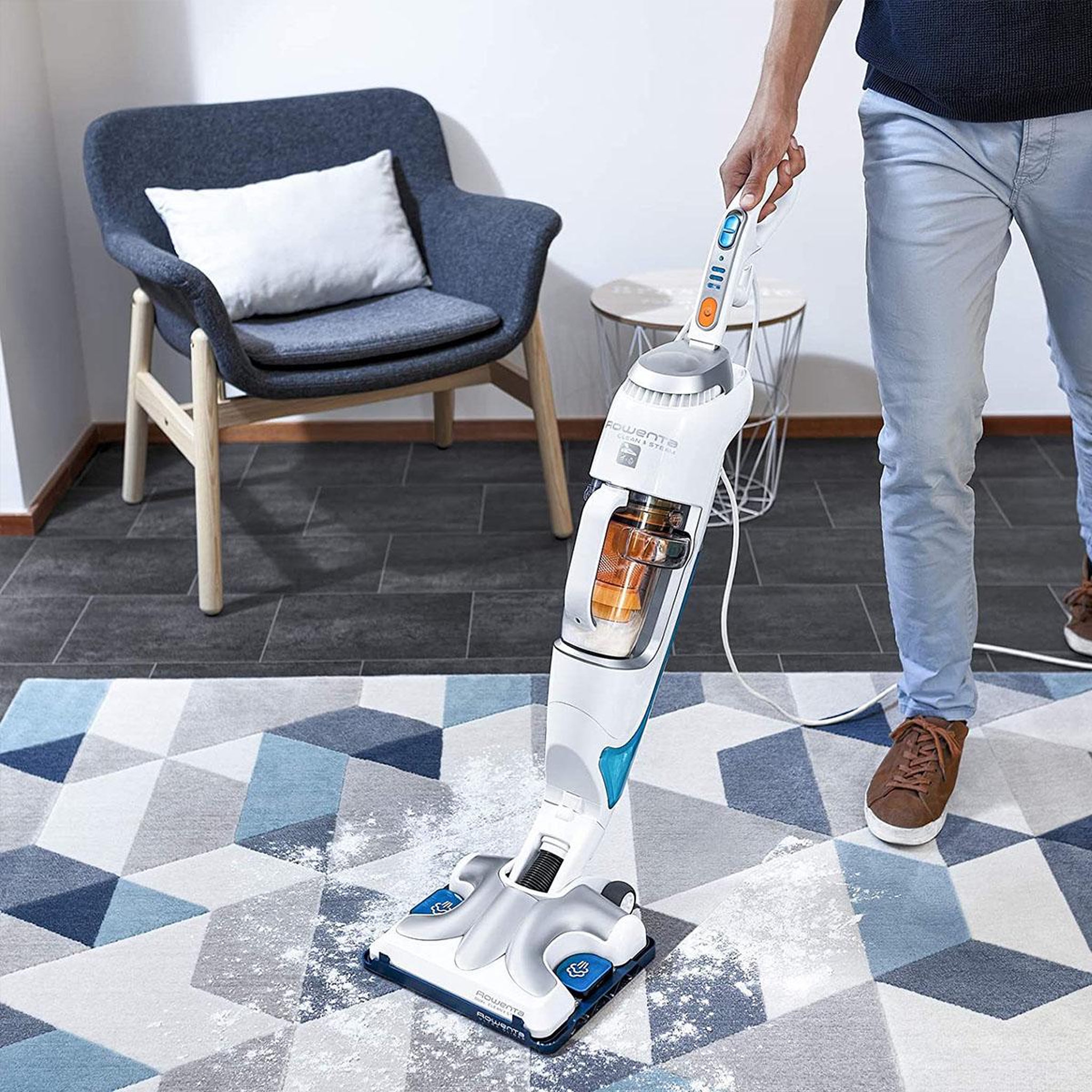 Voir la diapositive 3 : ROWENTA Nettoyeur vapeur aspirateur 2en1 1500w - ry7757wh