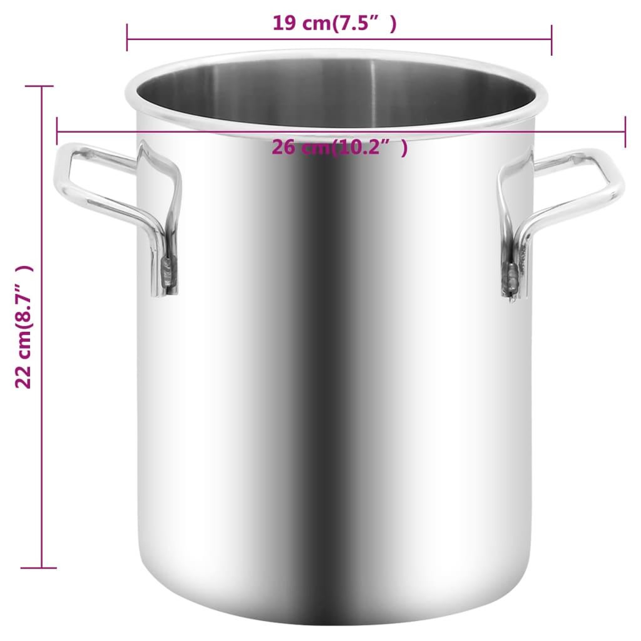 Voir la diapositive 6 : VIDAXL Chambre a vide Inox 5,5 L