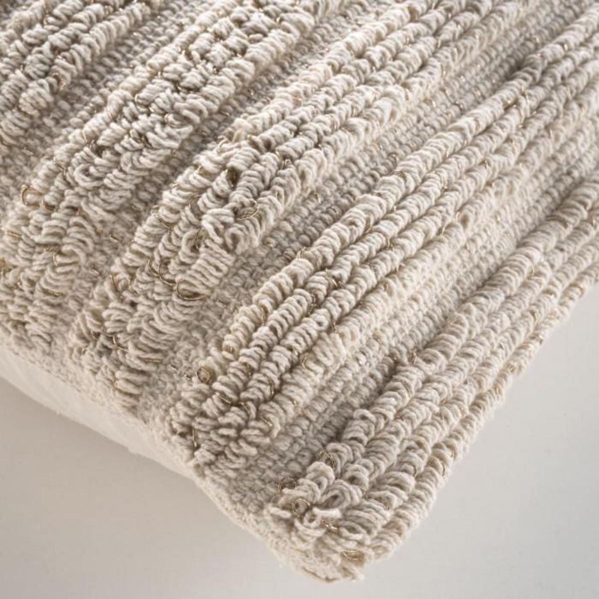 Paris Prix Housse de Coussin Déco  Kiyo  40x40cm Naturel