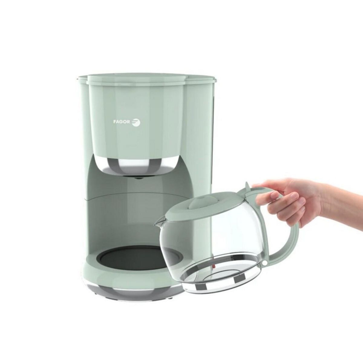 Fagor Cafetière filtre 1080w 1.5l 12 tasses vert - fg1560