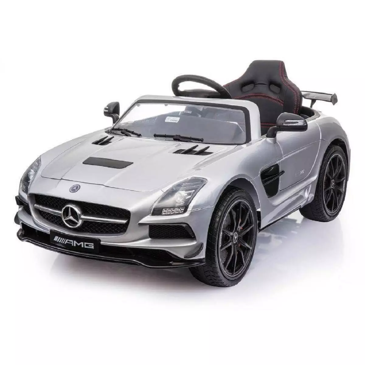 BIKE SPA E-ROAD  Voiture électrique enfant Mercedes SLS AMG grise - Dès 3 ans 