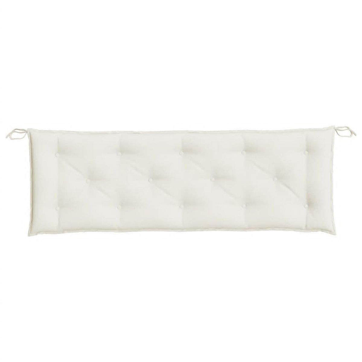 VIDAXL Coussin de banc de jardin creme melange 150x50x7 cm tissu