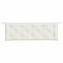 Voir la diapositive 4 : VIDAXL Coussin de banc de jardin creme melange 150x50x7 cm tissu