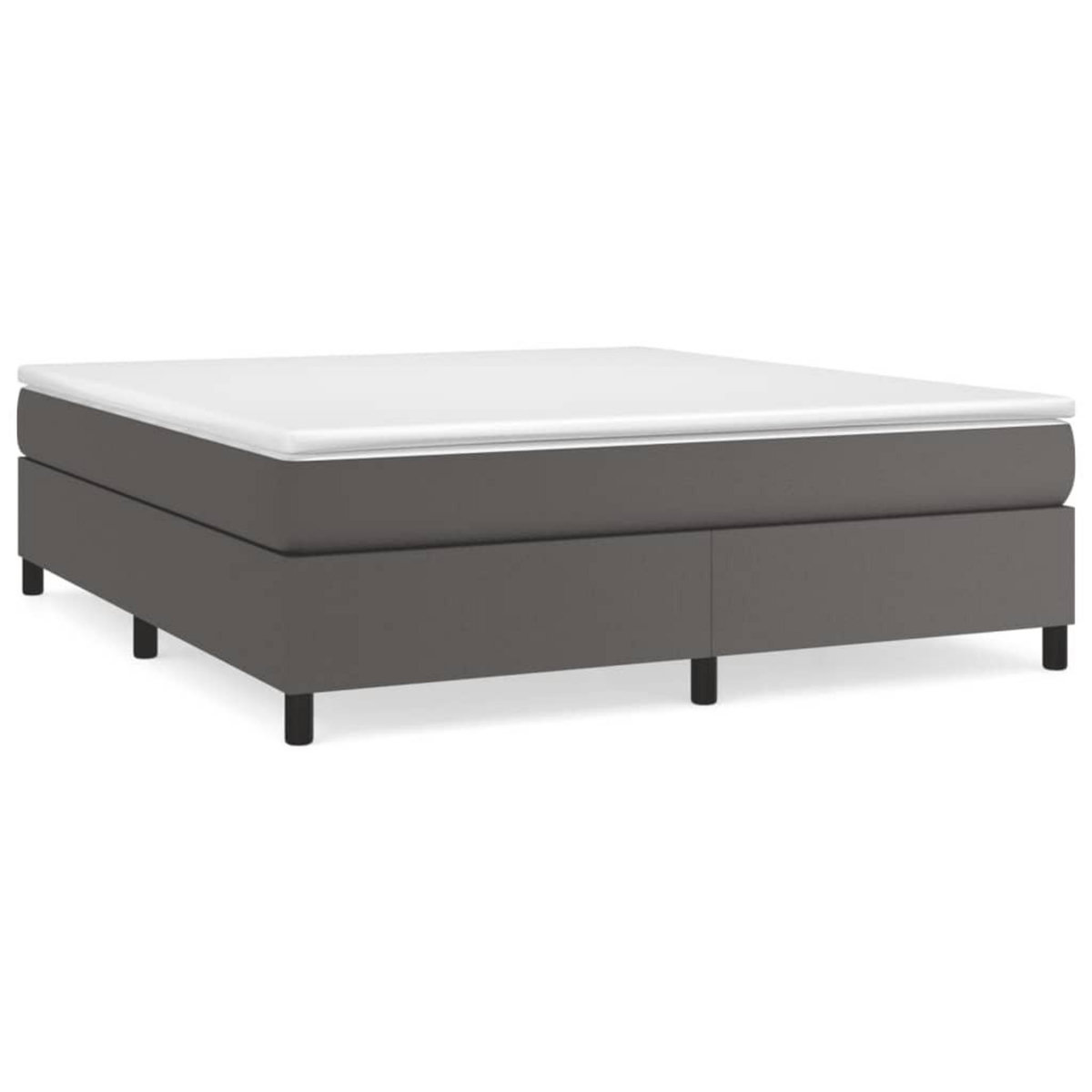 VIDAXL Cadre de lit sans matelas gris 160x200 cm similicuir