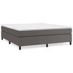 VIDAXL Cadre de lit sans matelas gris 160x200 cm similicuir