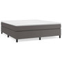 Voir la diapositive 1 : VIDAXL Cadre de lit sans matelas gris 160x200 cm similicuir