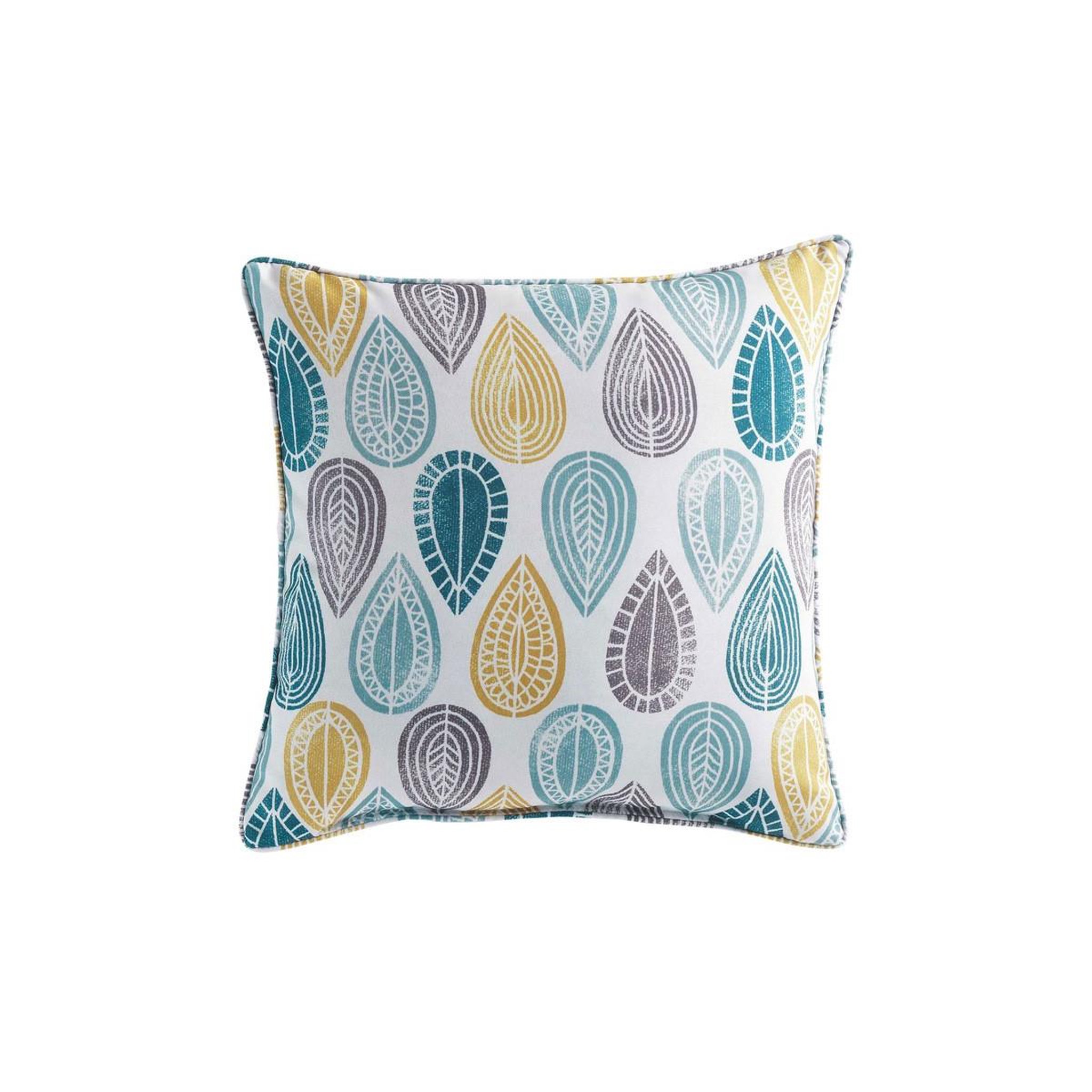 Douceur d'Intérieur Coussin déco  palpito  40x40cm blanc & bleu