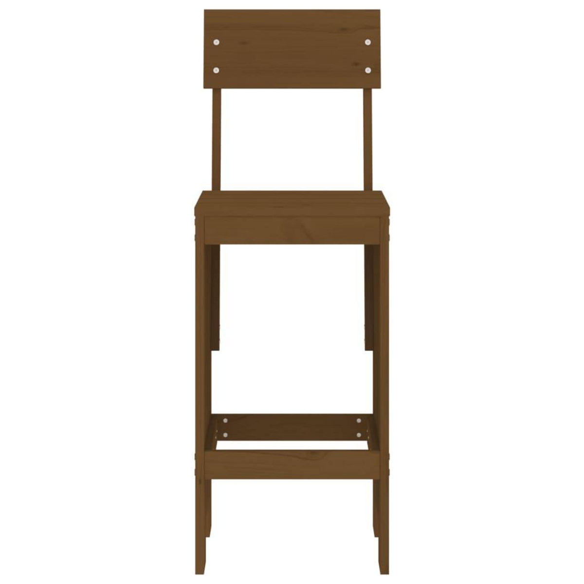VIDAXL Tabourets lot de 2 marron miel 40x48,5x115,5 cm bois massif pin
