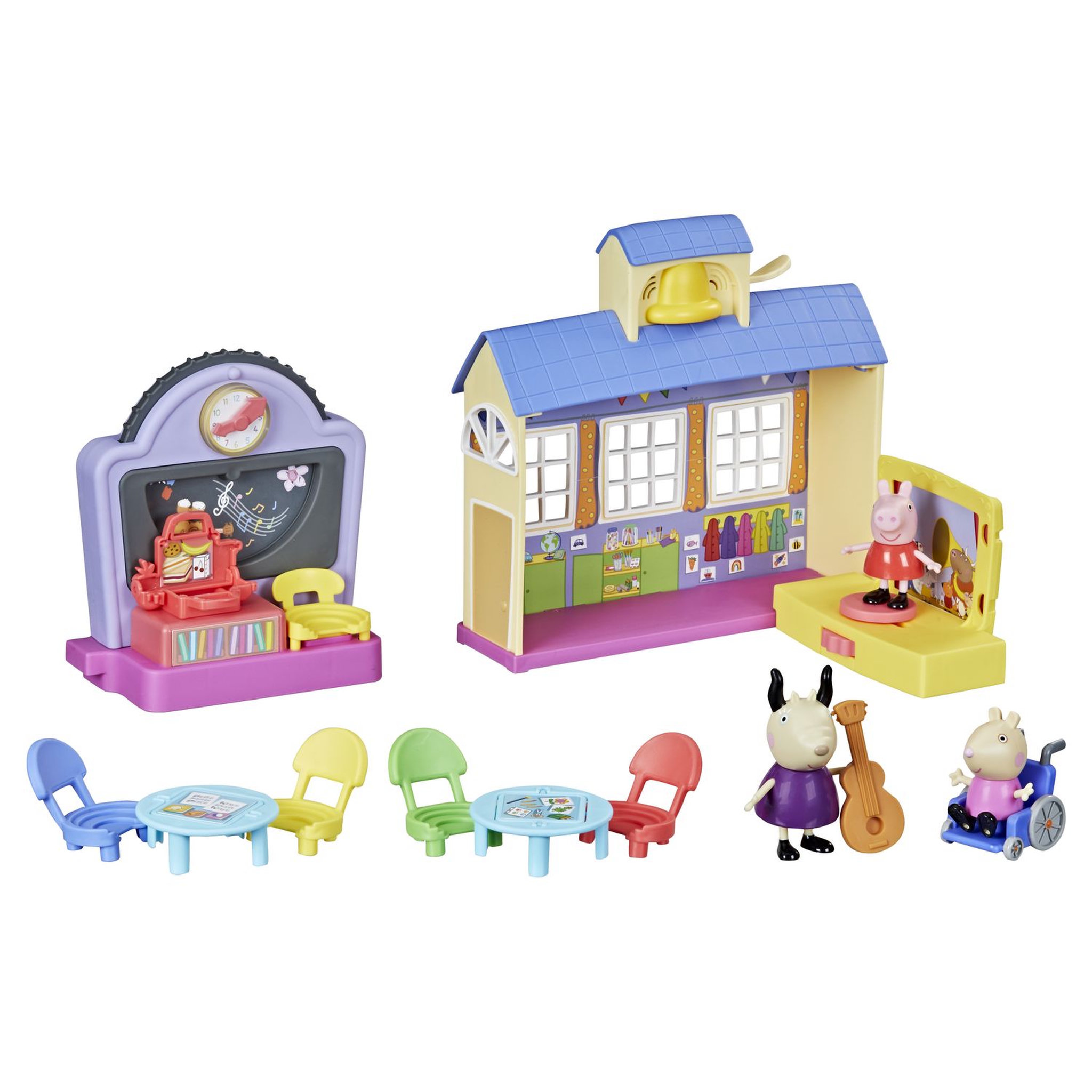 Voir la diapositive 4 : HASBRO Coffret La salle de classe Peppa Pig avec sons