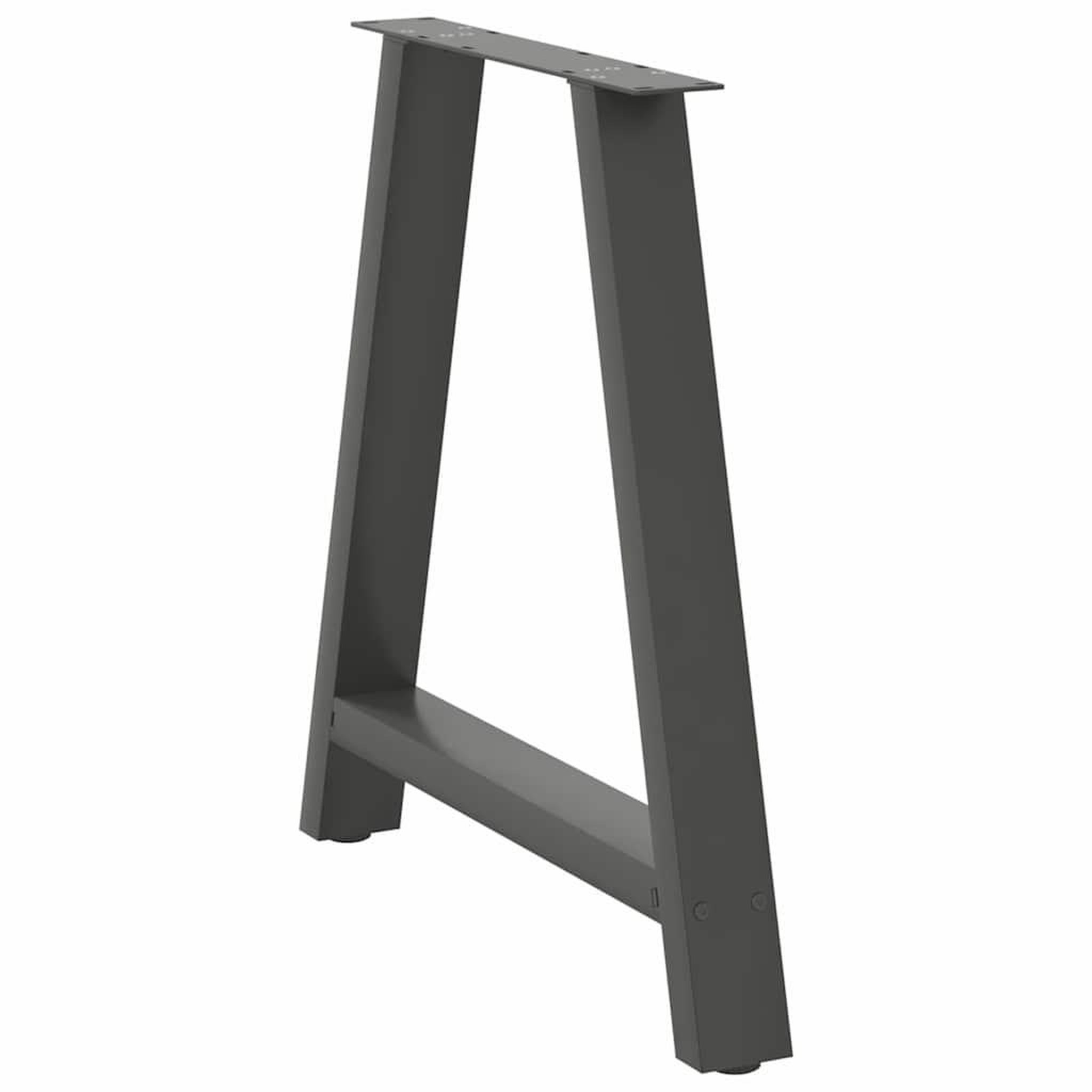 Voir la diapositive 4 : VIDAXL Pieds de table basse forme de A 2 pcs anthracite 80x(72-73) cm