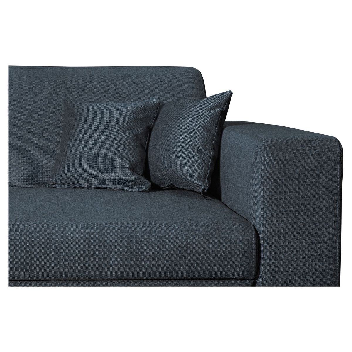 Canapé d'angle gauche convertible  4 places avec coffre tissu CARIBEA