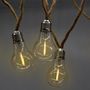 Voir la diapositive 3 : Lumisky Guirlande lumineuse FANTASY Beige Corde 7.5M 10 Ampoules