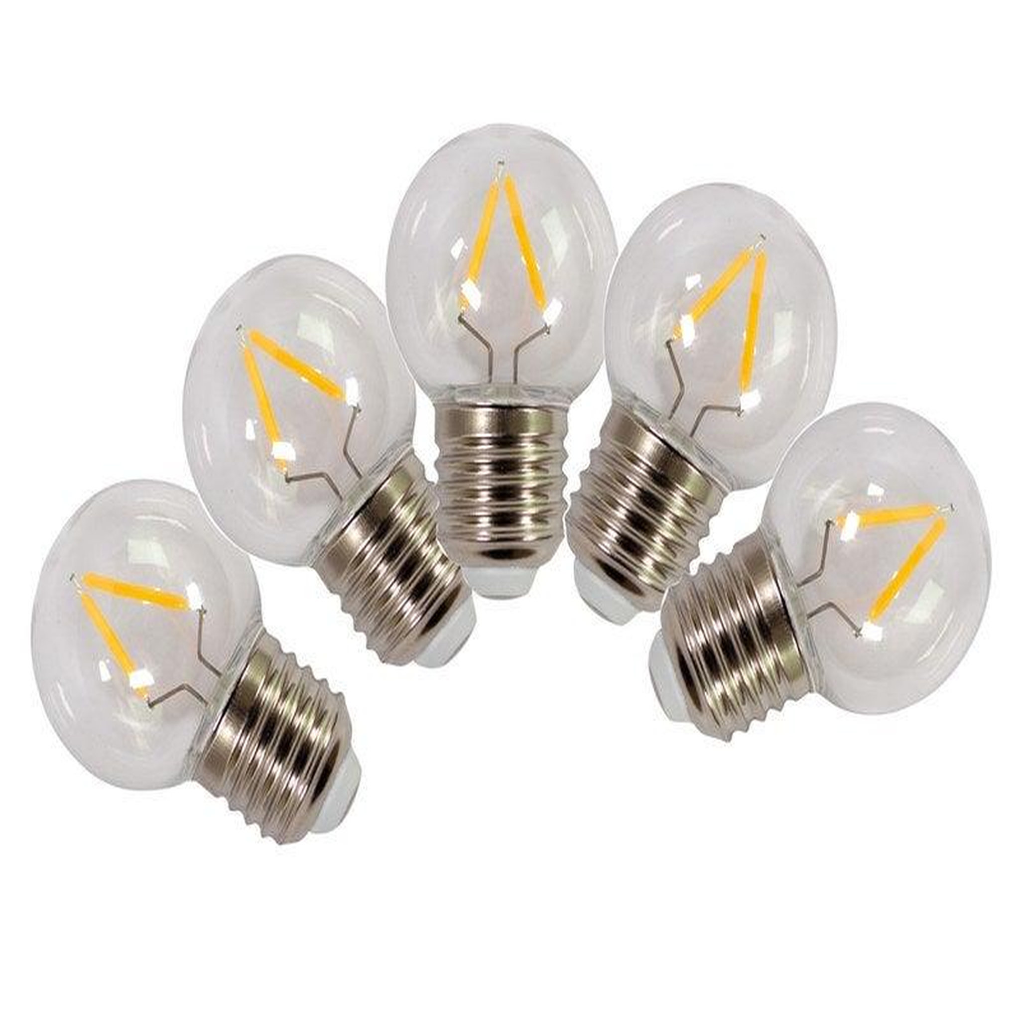 CENTRALE BRICO Lot de 5 ampoules led à filament clair E27 130 Lm ~ 18 W