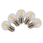 CENTRALE BRICO Lot de 5 ampoules led à filament clair E27 130 Lm ~ 18 W