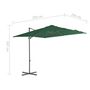 Voir la diapositive 6 : VIDAXL Parasol de jardin avec base portable vert