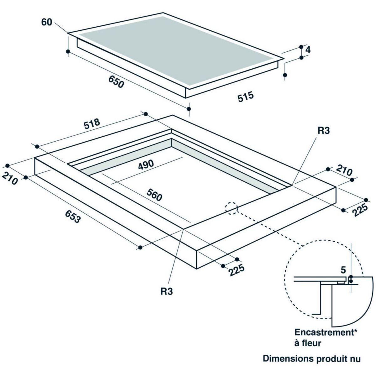 De Dietrich Plaque induction DTI3656B Horizone