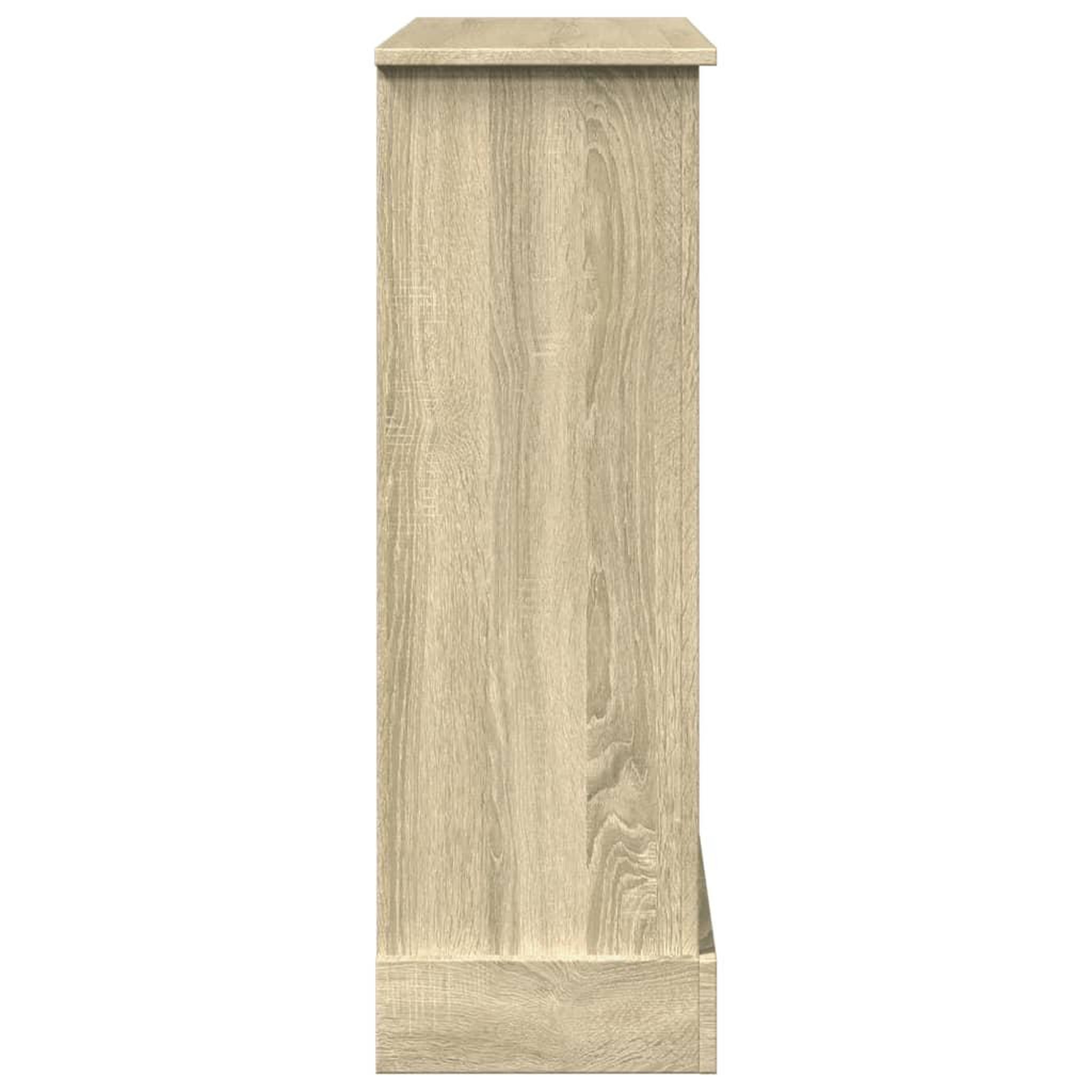 Voir la diapositive 5 : VIDAXL Cadre de cheminee chene sonoma 90x30x90 cm bois d'ingenierie