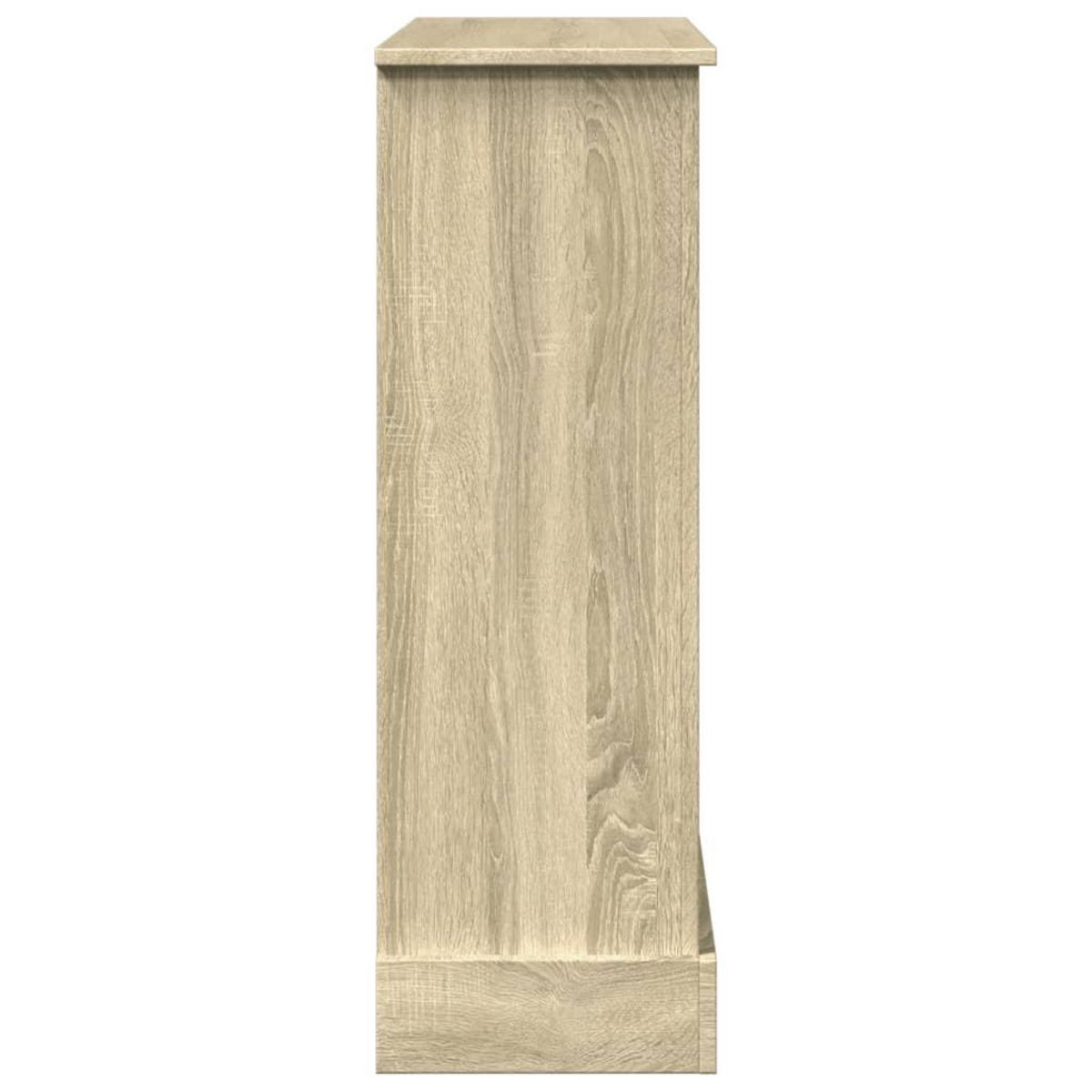 VIDAXL Cadre de cheminee chene sonoma 90x30x90 cm bois d'ingenierie