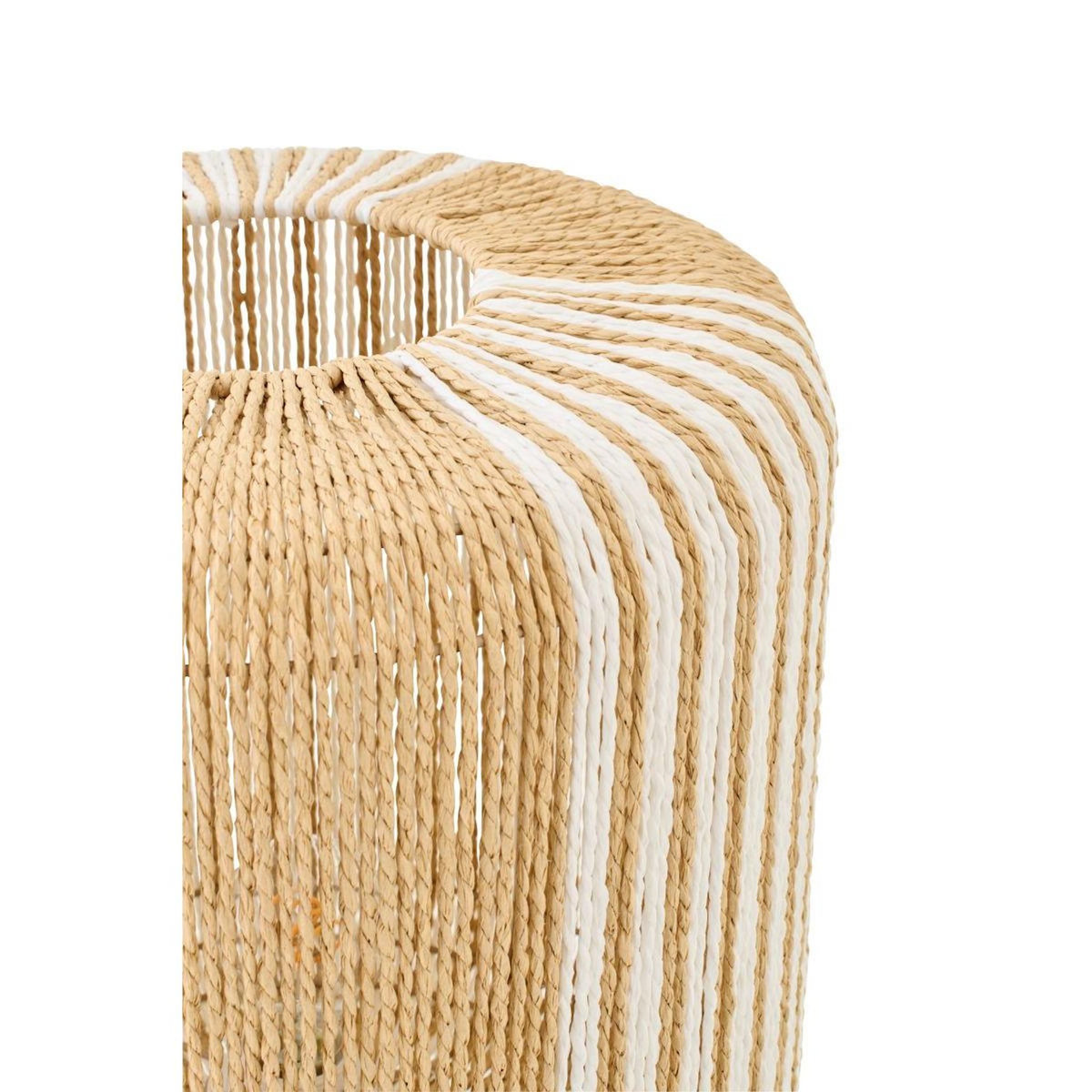 Paris Prix Lampe à Poser Corde  Chase  39cm Blanc & Naturel