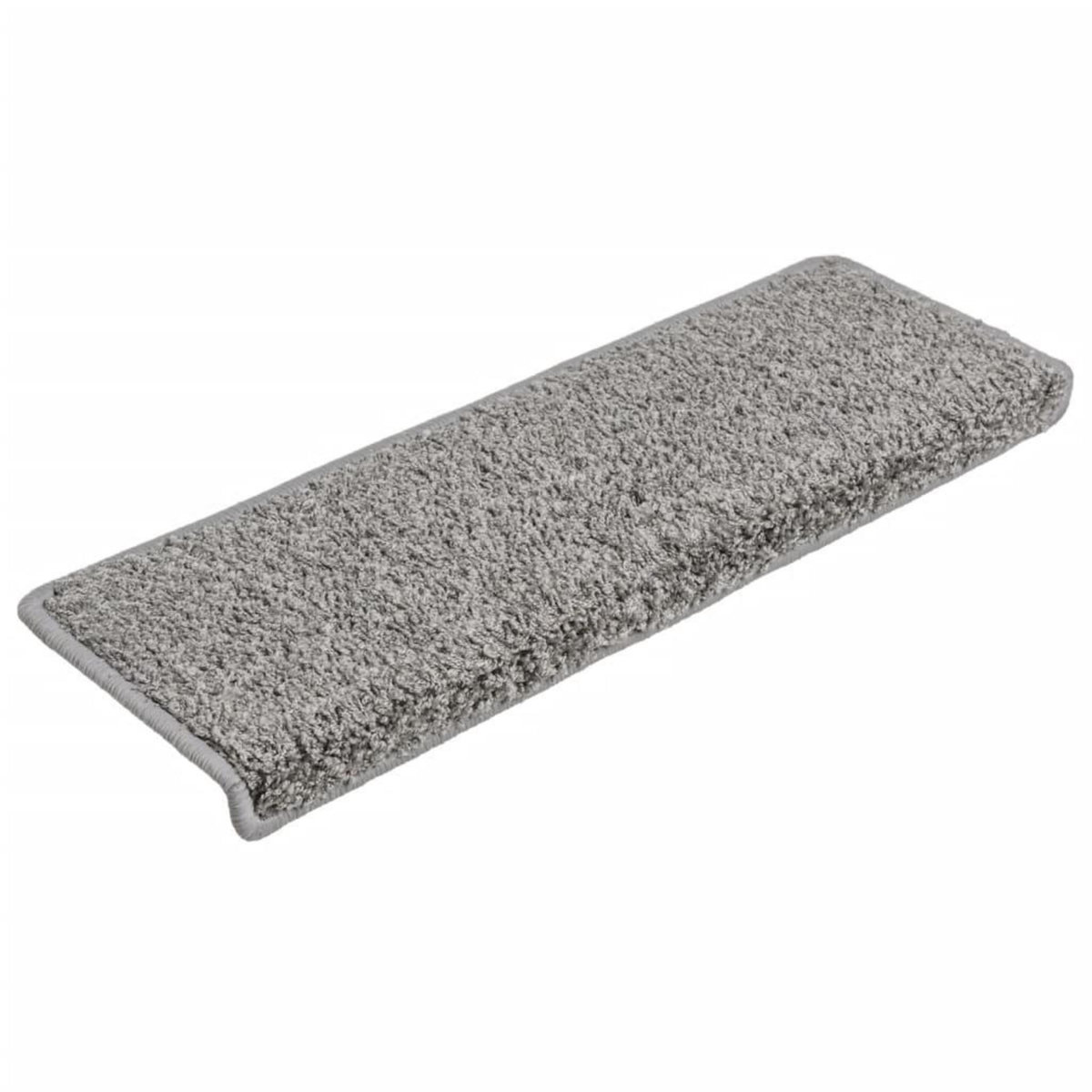 VIDAXL Tapis d'escalier 10 pcs 65x21x4 cm Gris